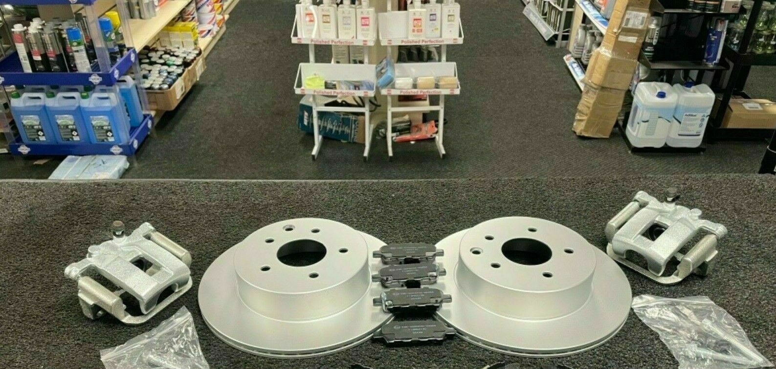 FOR NISSAN XTRAIL REAR BRAKE CALIPER CARRIER BRACKET SOLID DISC CONVERSION KIT