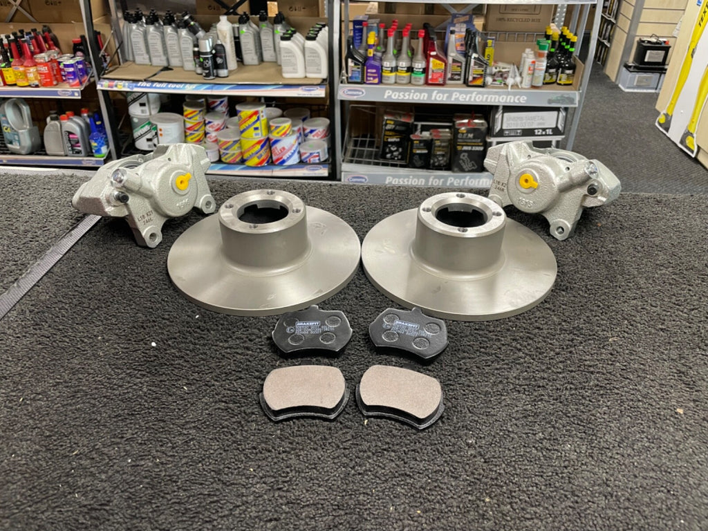 FOR MINI 1.0 1.3 COOPER S WORK FRONT CALIPERS AND BRAKE DISCS PADS 213X9MM SOLID