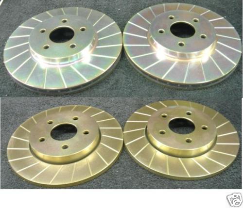 MONDEO ST 2.2DCI GROOVED BRAKE DISC MINTEX PAD FRONT RE