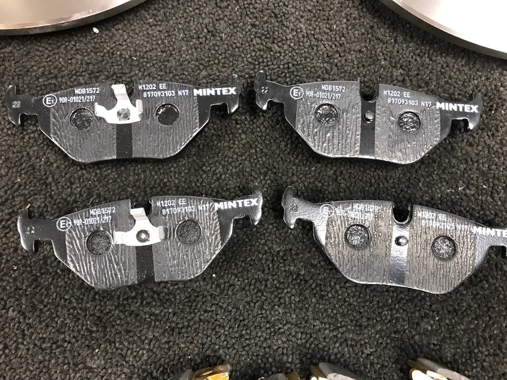 SAAB 9-3 9-5 900  MINTEX REAR BRAKE DISC & PAD HB SHOES & FITTING KIT