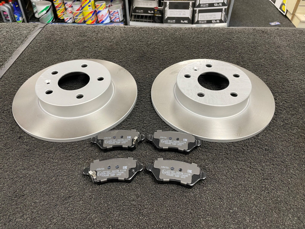 FOR VAUXHALL MERIVA CDTI REAR BRAKE DISCS & PADS 5 STUD WHEELS