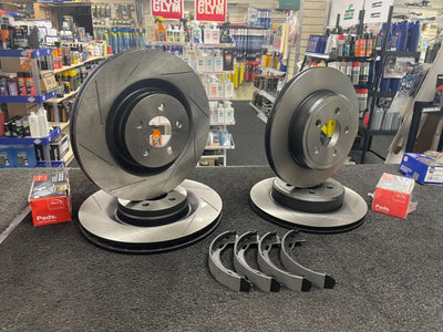 FOR CHRYSLER 300C 6.1 SRT8 PERFORMANCE BRAKE DISC PADS SHOES PAIR 360mm +350