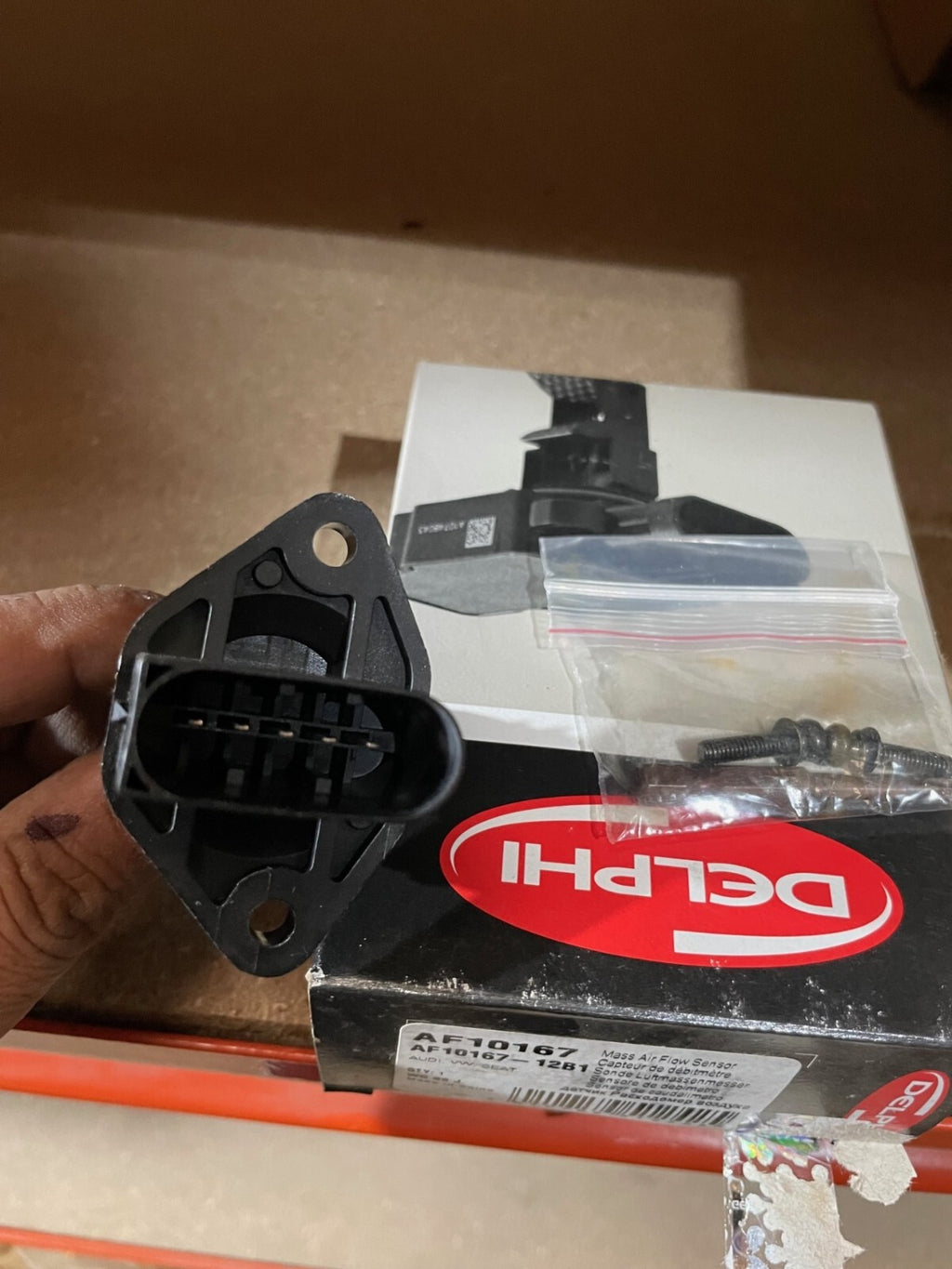 VW AUDI SEAT SKODA GENUINE DELPHI MASS AIR FLOW SENSOR AF1067