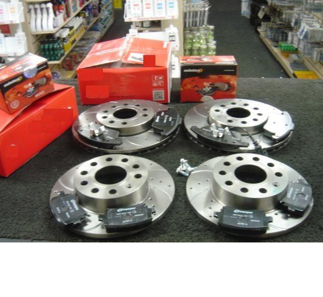 AUDI A4 3.2FSi S LINE SPECIAL EDITION (B7) BRAKE DISC DRILLED GROOVED & PADS