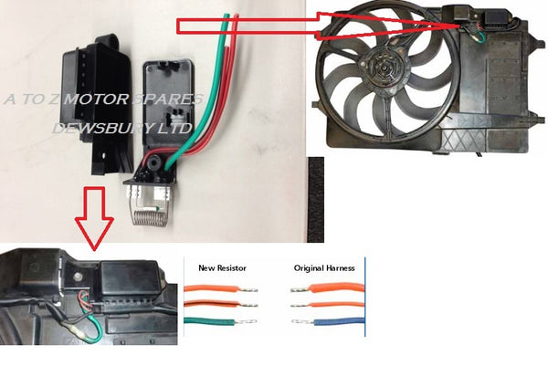 BMW MINI ONE COOPER S 1.6 R50 R53 RADIATOR COOLIN FAN RESISTOR SWITCH REPAIR KIT