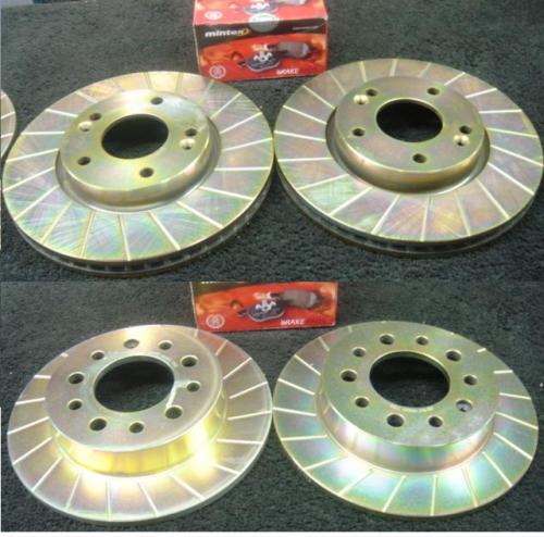 FOR HYUNDAI COUPE 02> PERFORMANCE GROOVED BRAKE DISC & PADS