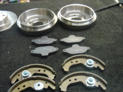 CINQUECENTO SEICENTO REAR BRAKE DRUMS SHOES FRONT PADS