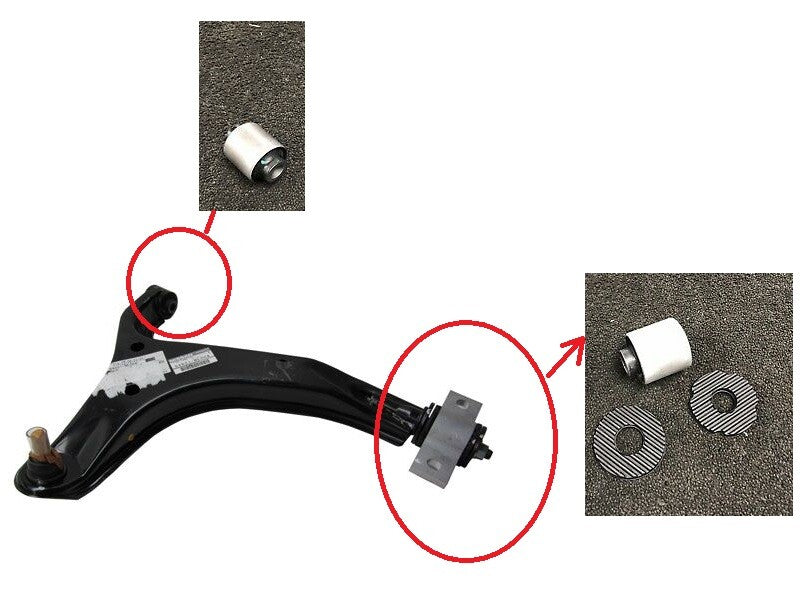 For NISSAN ELGRAND E51 2002-2010 LOWER WISHBONE ARM BUSH REAR BUSH KIT X 2