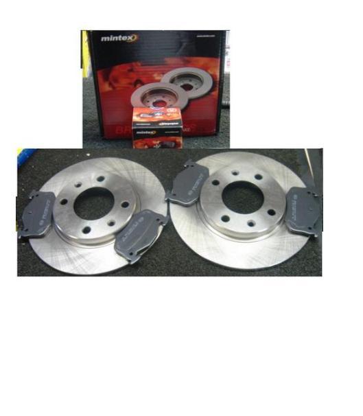 MINTEX BRAKE DISC & PADS PEUGEOT 307 1.6 1.4 2.0HDI REAR