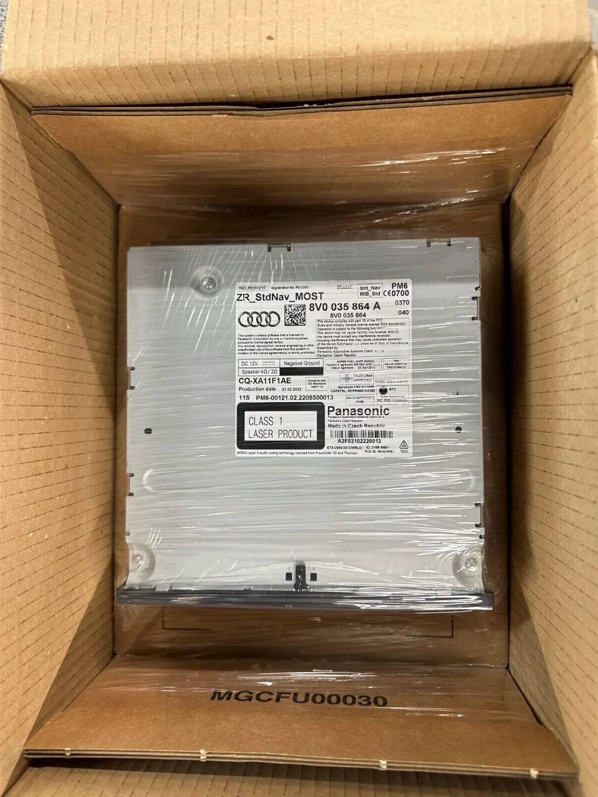 AUDI A3 2013-2016 MMI SAT NAV INFOTAINMENT MEDIA HEAD UNIT 8V0035864A BRAND NEW