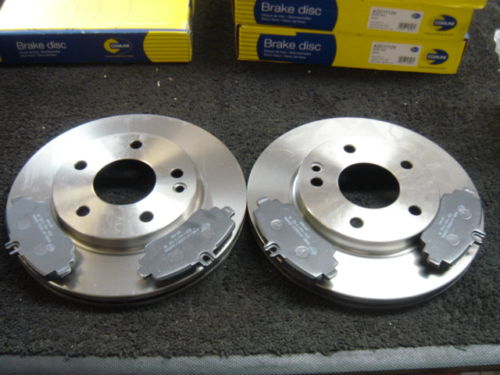 FOR MERCEDES A160 A170 W168 1998-2005 FRONT BRAKE DISCS & PADS VENTED