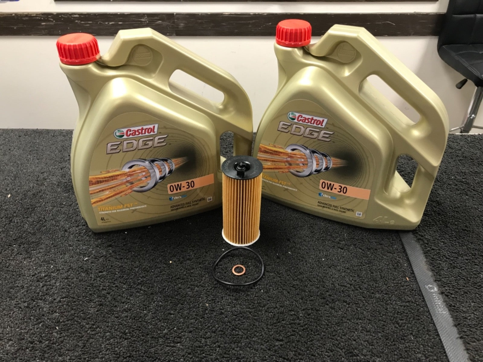 OIL FILTER BMW F10 F11 535d CASTROL EDGE 0W-30 8 liters