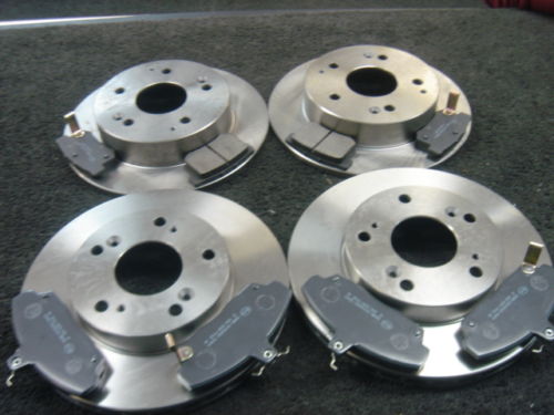 FOR HONDA CIVIC SPORT 1.6 2002-06 BRAKE DISC FRONT REAR BRAKE DISCS & PADS 5STD