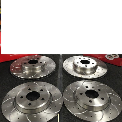 AUDI A4 B8 2.0TDI S LINE BRAKE DISC DRILLED GROOVED FRONT REAR 314 MM 300MM 