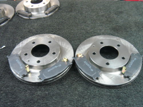 MONTEREY TROOPER FRONTERA FRONT REAR BRAKE DISCS PADS