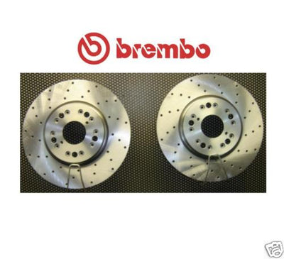 FOR IS200 IS300 LS400 SC430 GS300 FRONT BRAKE DISC CROSS DRILLED BREMBO PAIR