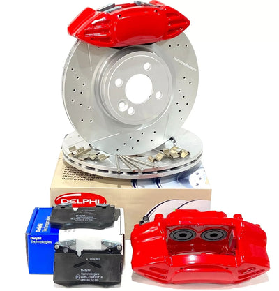 MINI R52 53 R55 R56 R57 FRONT  JCW UPGRADE CALIPER BRAKE CONVERSION TO JCW 316mm