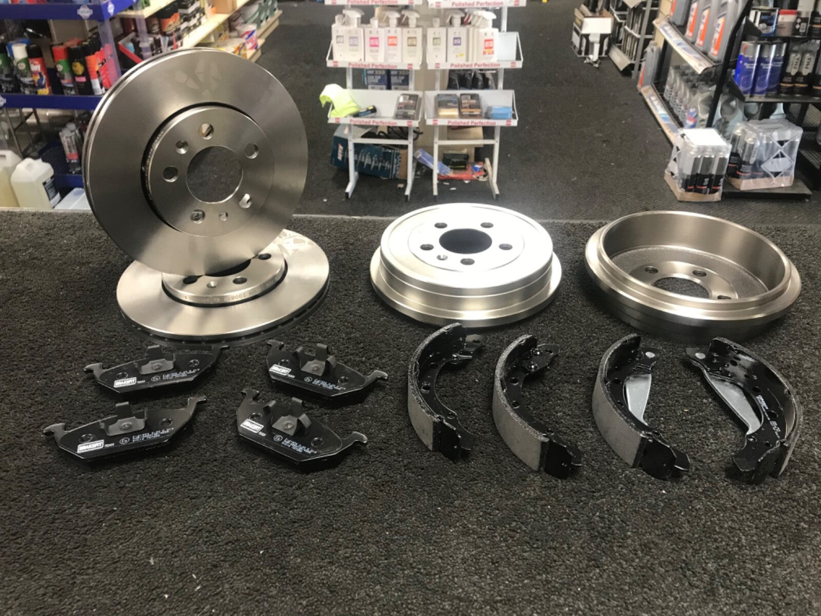 SKODA FABIA POLO CORODBA IBIZA BRAKE DISCS PADS FRONT REAR BRAKE DRUMS SHOES
