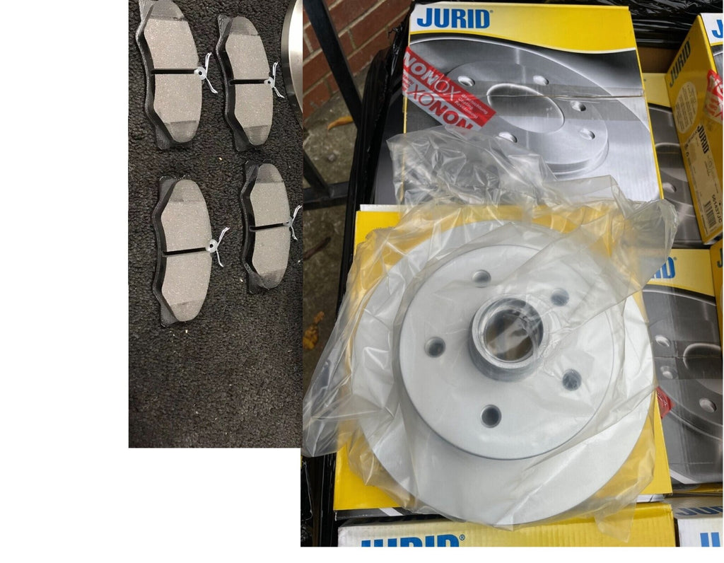 VW TRANSPORTER CAMPER T3 T25 GENUINE JURID FRONT BRAKE DISC COATED BRAKE PAD 258