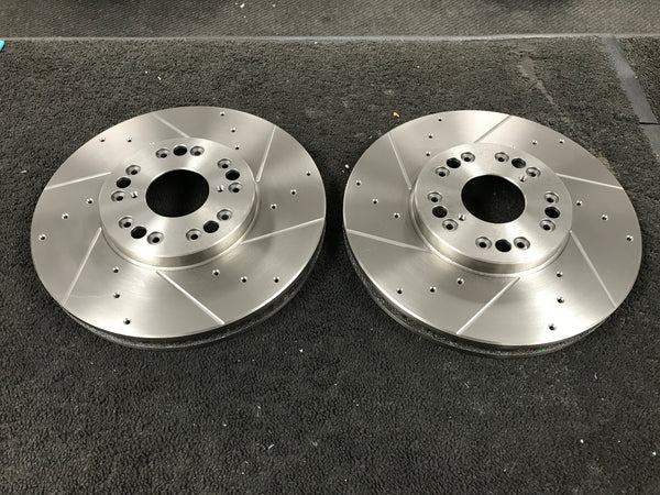 FOR LEXUS IS200 IS300 GS300 SUPRA  FRONT DRILLED & GROOVED BRAKE DISCS X 2