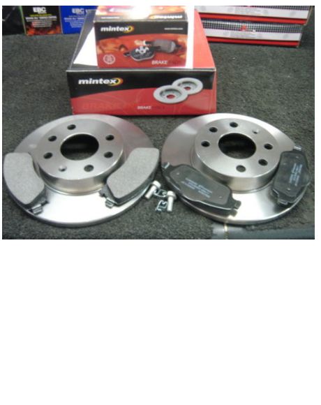 VAUXHALL CORSA C 2000-2006 MINTEX BRAKE DISCS BRAKE PADS MODELS WITH SOLID DISC