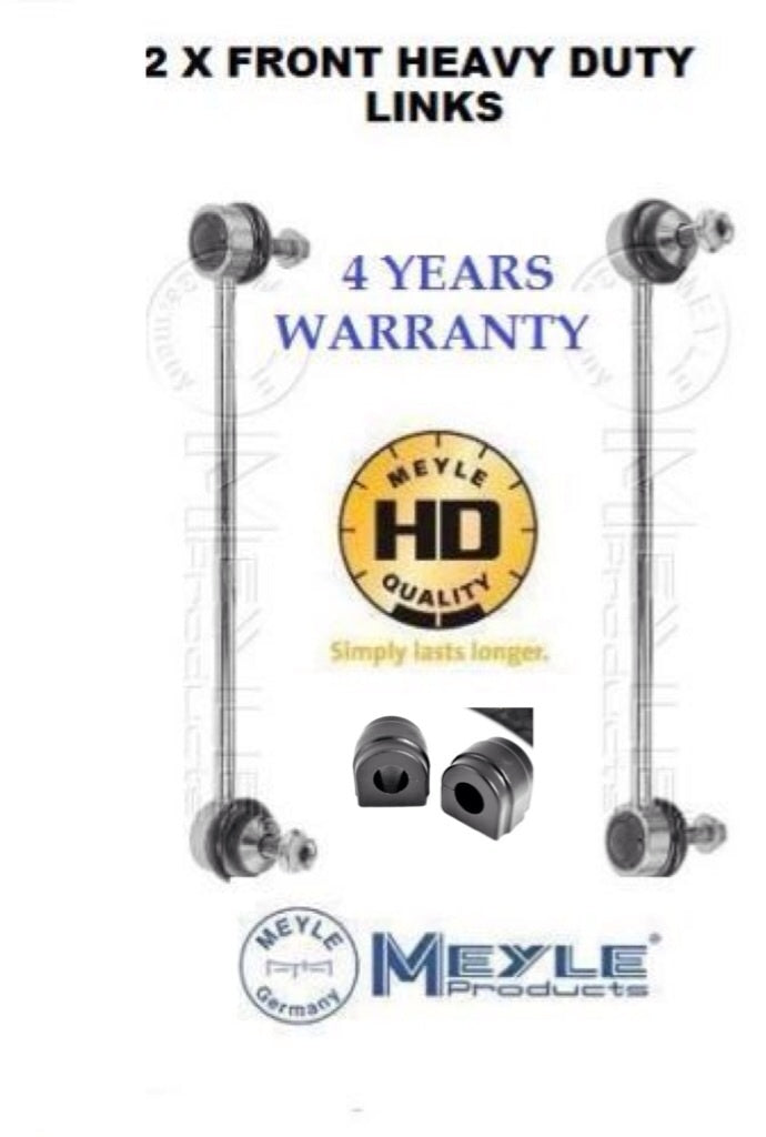 BMW X5 FRONT HEAVY DUTY ANTIROLL BAR STABILISER LINKS LINK D BUSHES MEYLE HD NEW