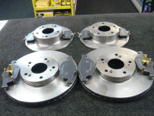 FOR HONDA ACCORD TOURER 2.2-i-CTDi FRONT REAR BRAKE DISCS BRAKE PADS 