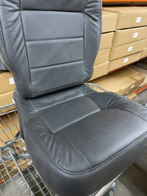 DEFENDER 90 110 PUMA TDCI XS FORWARD FACING BLACK LEATHER SEAT COVER+ FOAM