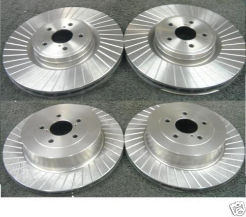 FOR SUBARU IMPREZA STI  01> FRONT REAR GROOVED BRAKE DISC