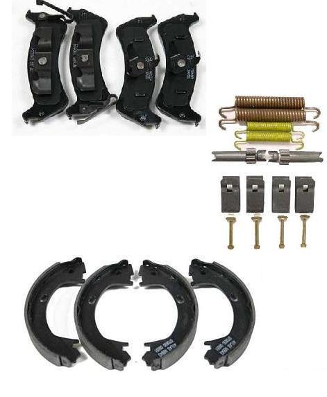 FOR CHRYSLER PT CRUISER CONVERTIBLE BRAKE PADS REAR HAND BRAKE SHOE FITTINGS