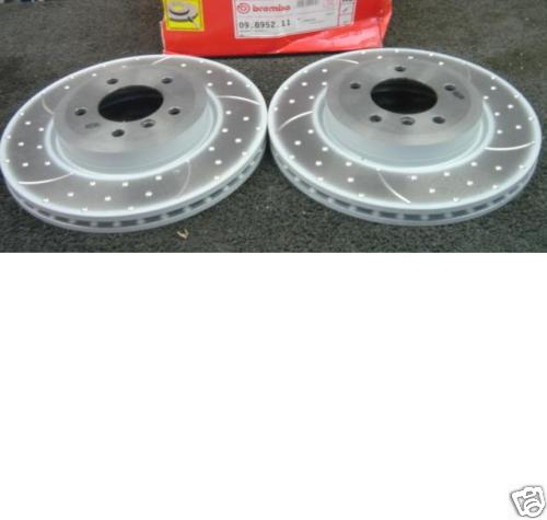 BMW 330D 330CI BREMBO DIMPLED GROOVED BRAKE DISC FRNT