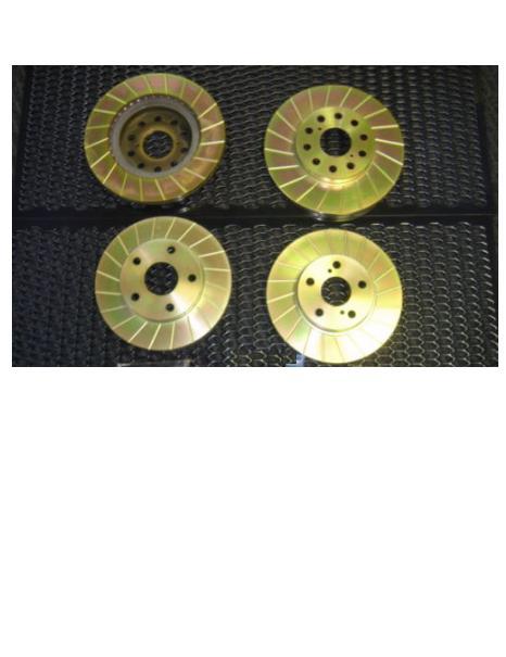 FOR TOYOTA MK2 REV 1 90-91 BRAKE DISC FRONT REAR GROOVED BRAKE DISC