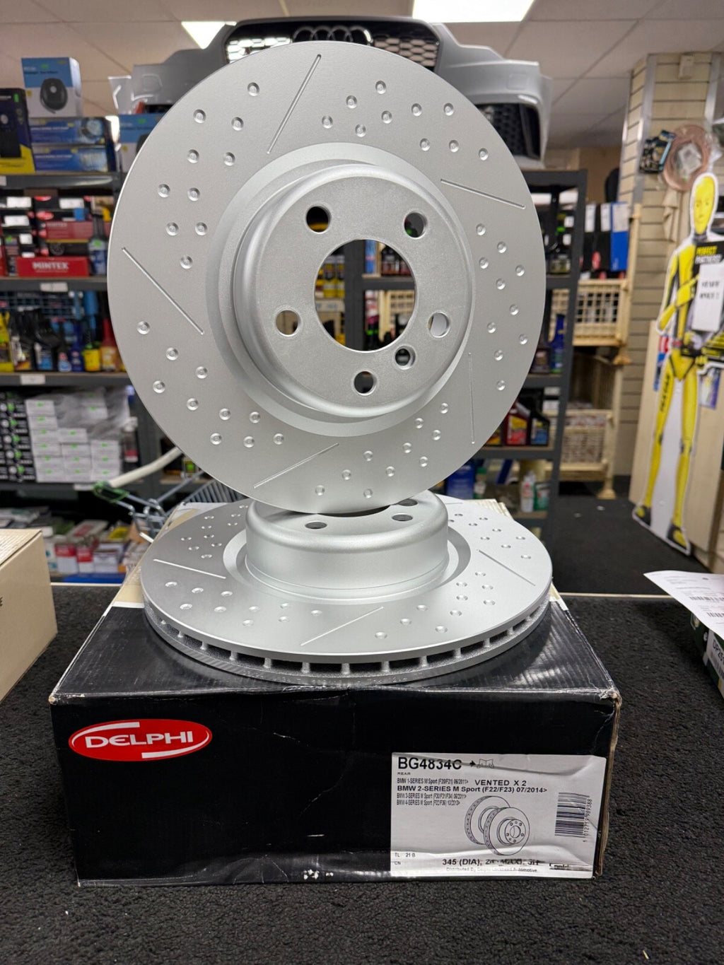 FOR BMW 3 SERIES  F30 F31 F32 F33 F34 F36  345MM REAR DISCS 34206797598