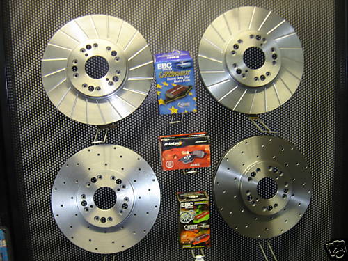 FOR TOYOTA SUPRA 3.0 3.0TWIN TURBO FRONT CROSS DRILLED GROOVED BRAKE DISCS X 2 
