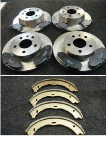 FOR MERCEDES VITO V CLASS W638 BRAKE DISC PADS FRONT REAR  DISCS & PADS HB SHOES