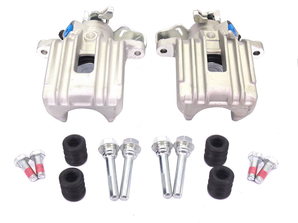 4 BRAKE CALIPER FRONT REAR+ SLIDER VW BORA BEETLE YETI ROOMSTER RAPID 280MM