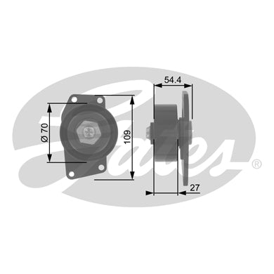 PEUGEOT 206 XSARA BERLINGO  PICASSO  FAN BELT TENSIONER