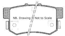FOR HONDA PRELUDE 1992> BRAKE PADS REAR BB1 BB2 BB3 bb4