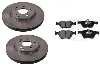FOR MERCEDES E280 E300T E300TD  ESTATE FRONT BRAKE DISC &PADS 300MM
