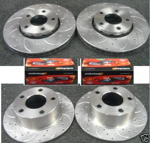 BMW 318CI E46 DRILLED GROOVED BRAKE DISC PAD SUPPLY FIT