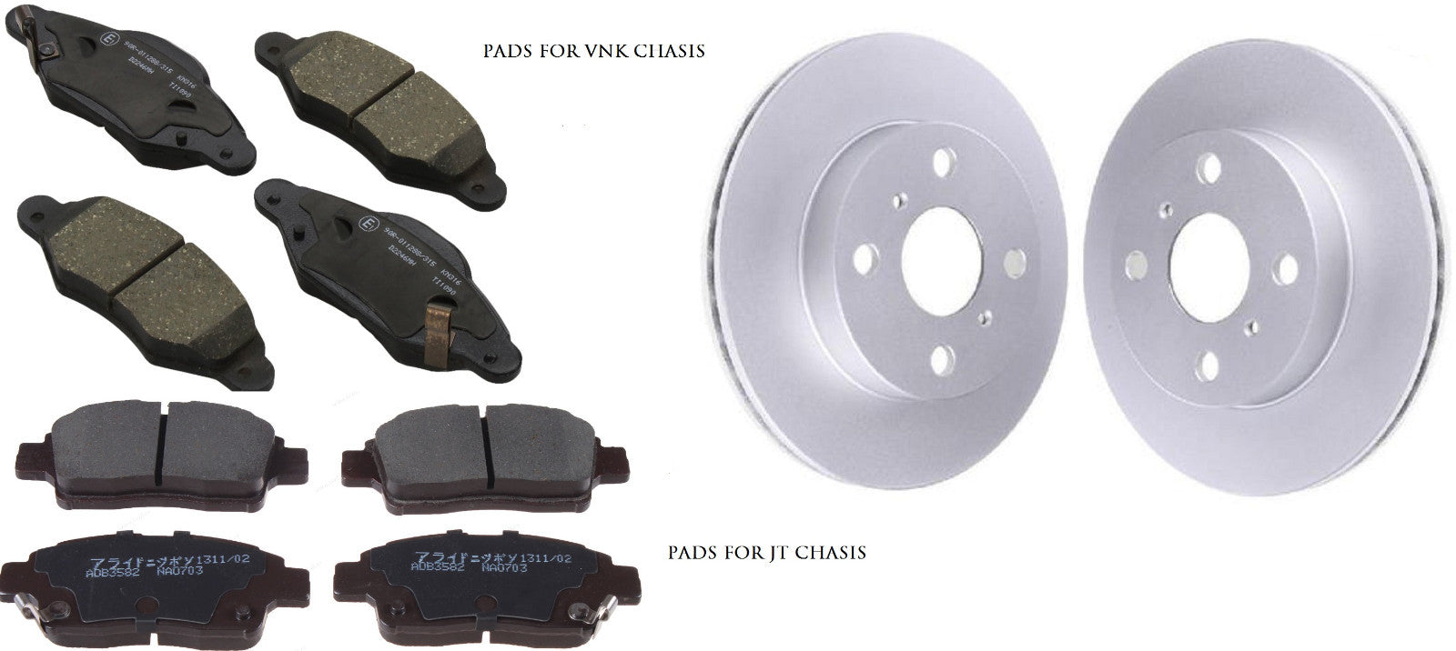 FOR TOYOTA YARIS VERSO WILL CYPHA MR2 ZW30  FRONT BRAKE DISCS BRAKE PADS  255MM