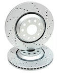 Audi S3 TT RS3 RSQ3 Golf MK7 R (2013-) REAR COATED DRILLED BRAKE DISC | 310mm