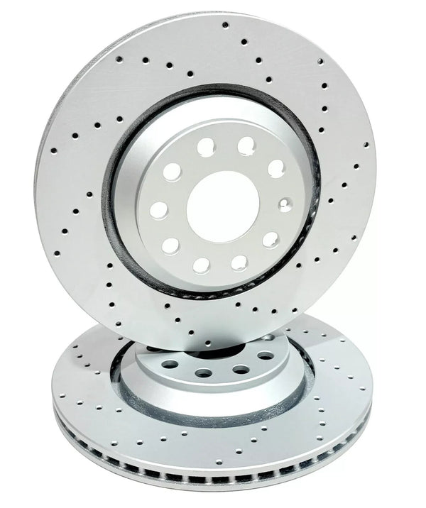 Audi S3 TT RS3 RSQ3 Golf MK7 R (2013-) REAR COATED DRILLED BRAKE DISC | 310mm