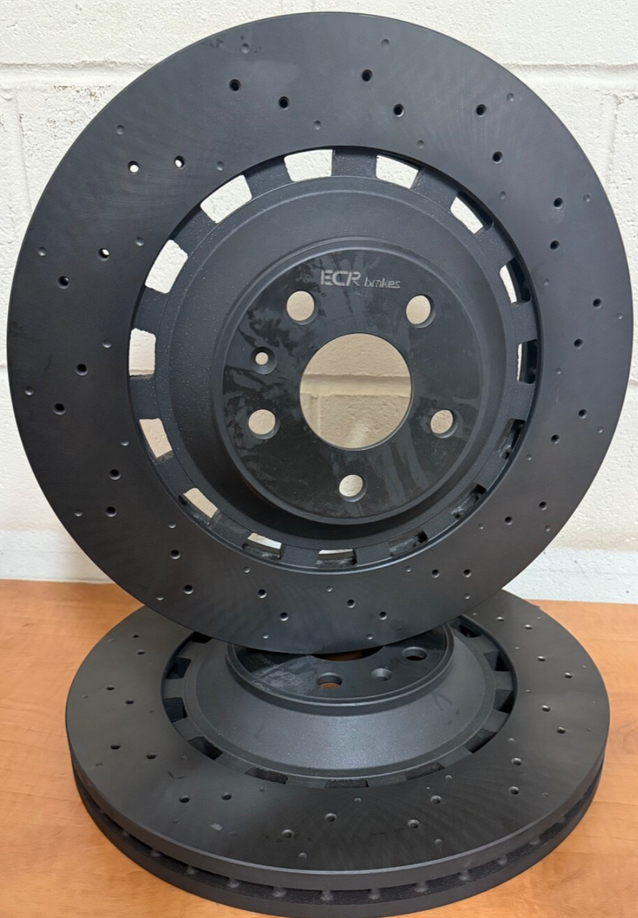 AUDI RS3 2.5 2019-21 FRONT DRILLED COATED BRAKE DISC PAIR 8V0615301B/C/P  370mm