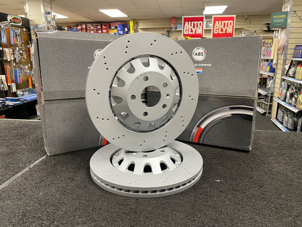 PAIR OF AUDI RS3 8P 2011-2012 2 FRONT BRAKE DISCS 370MM x 32MM 8P0615301C
