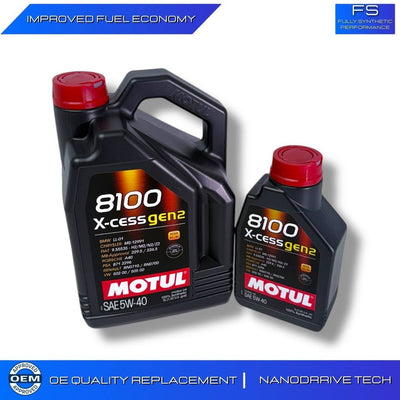 PREMIUM MOTUL 8100 X-Clean GEN2 5W40 C3 Fully Synthetic Engine Oil 109762 6L