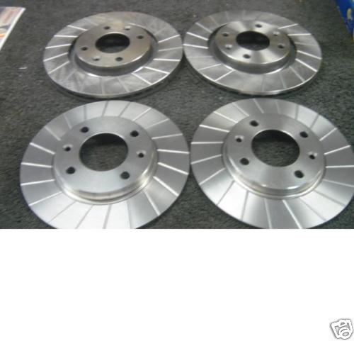 PEUGEOT 306 CABRIOLET GROOVED BRAKE DISC MINTEX PADS