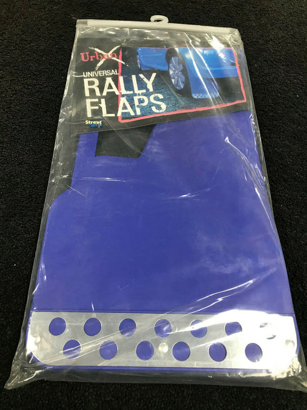 1 X SET (2) OF UNIVERSAL BLUE RALLY MUD FLAPS