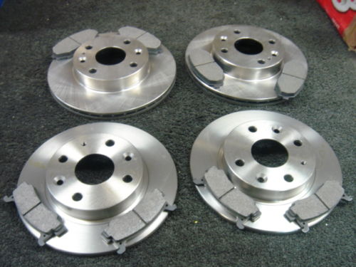 FOR MAZDA MX5 1.8 2.0 2005 on FRONT REAR BRAKE DISCS MINTEX  BRAKE PADS