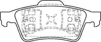 RENAULT VEL SATIS 2002> BRAKE PADS MINTEX REAR